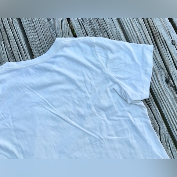 2/$10 Ladies 2XL COCA COLA Coke Off White Cream Graphic Logo Tshirt Fitted Tee - Picture 8 of 9